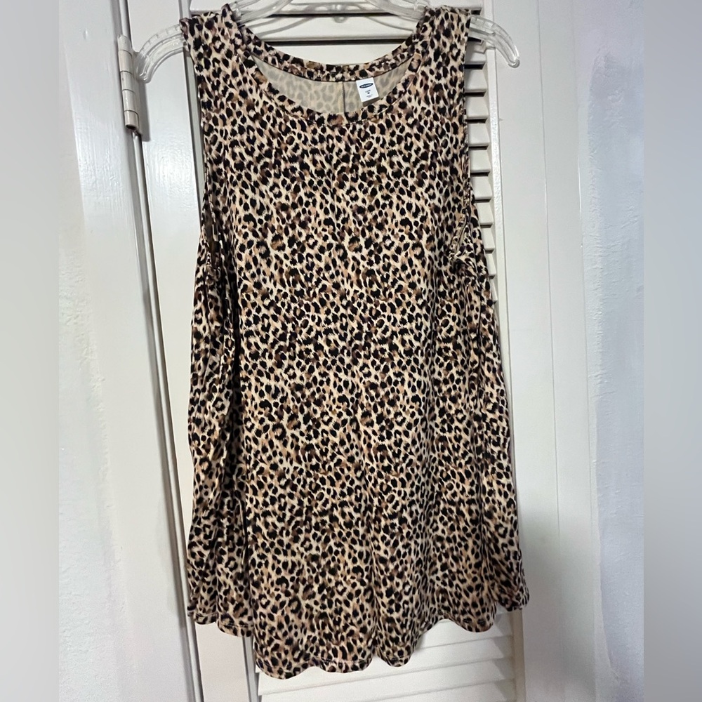 Old Navy leopard print Luxe tank top